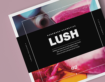 LUSH brochure l School project - Editorial Design