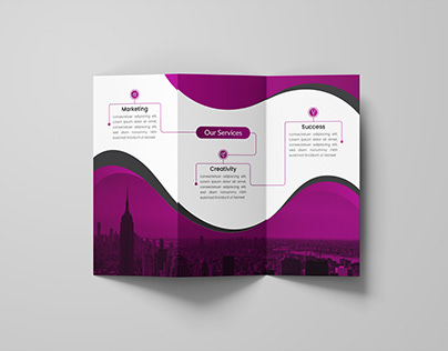 Modern Trifold Brochure Design, Print Design