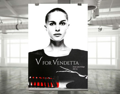"V for Vendetta" cartazes em Serigrafia