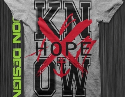 The Color Morale KNOW HOPE T-shirt Design