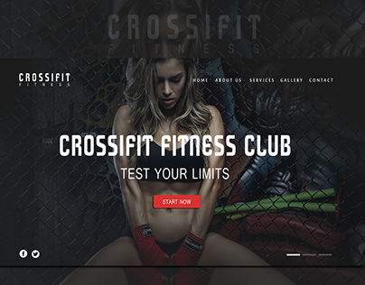 CROSSIFIT Fitness Club Landing page
