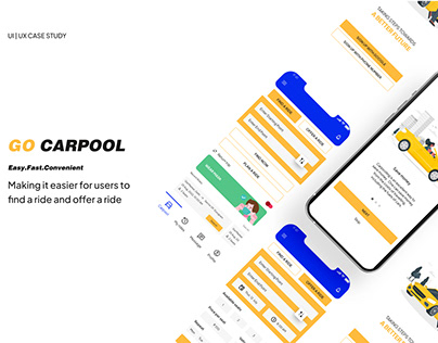Go Carpool App | UI UX Case Study