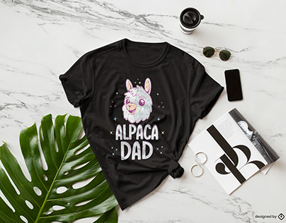 Alpaca Dad t-shirt design