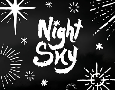 Night Sky Digital Product Illustration and Design