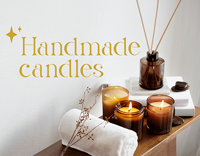 Handmade candles shop e-commerce