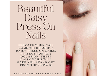 Enhance Your Look with Daisy Press-On Nails