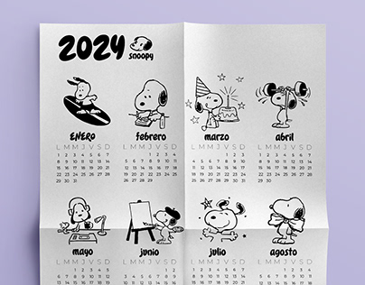 Calendario 2024 SNOOPY