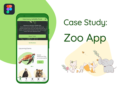 Harmony Wildlife Zoo App Design