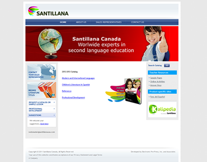 Santillana Canada Corporate Website