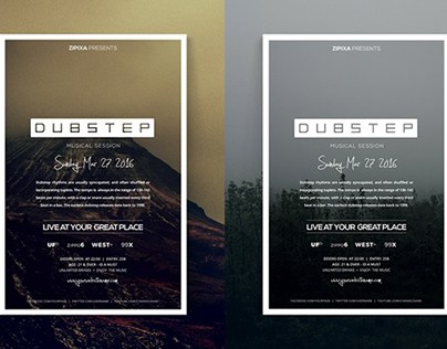 Free Dubstep Party Flyer Template