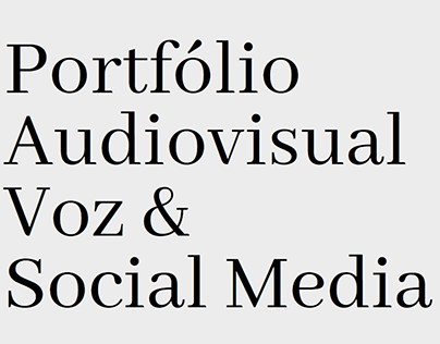 Portfólio de Voz e Audiovisual / Filmes Publicitários