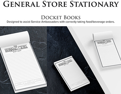 The Hussar Grill: Store Stationary Designs