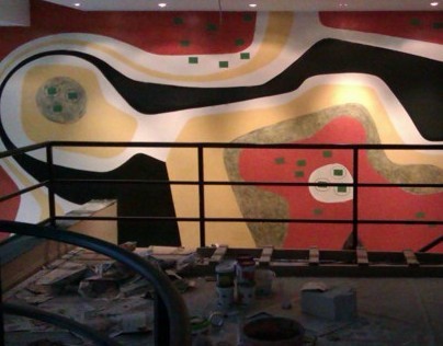 Cafe Restaurant wall painting