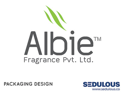 Albie Fragrance Packaging design