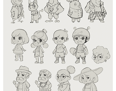 Character Designs for Rolling Hills