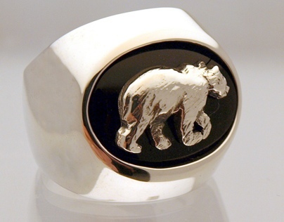Custom made Bear ring
