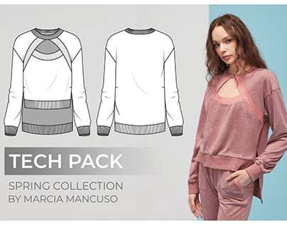 Tech Pack - Side Slit Sweatshirt