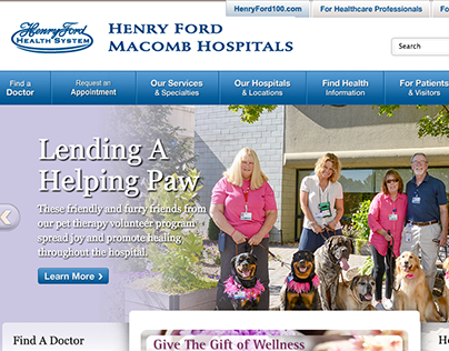 Henry Ford Macomb Hospitals Consumer Facing Website