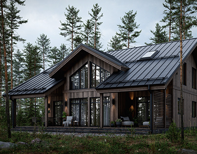 HOUSE IN A PINE FOREST #3
