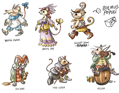 CHILD OF LIGHT / VIDEO GAME / WORLD CHARACTERS DESIGN