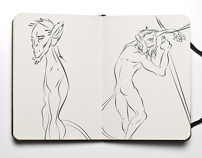 sketchbook monkey character