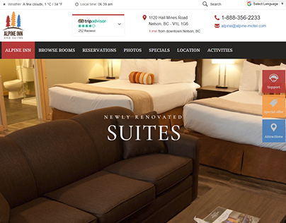 Alpine Inn & Suites Website Design & Development