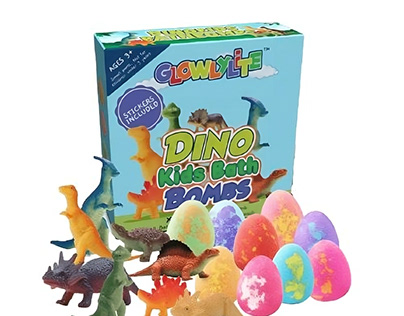 Dinosaur Egg Bath Bombs for Kids