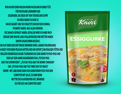 Wir kaufen neuen Knorr Rassolnik für Gurkenliebhaber