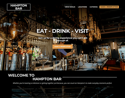 Restaurant Website Landing Page Design