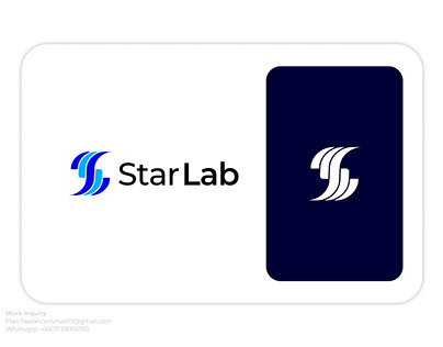 Star Lab, (Letter- S) - Logo Design Concept