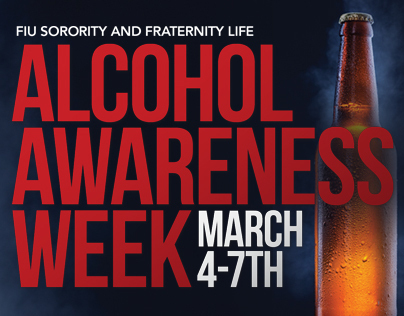 Alcohol Awareness Week flyer