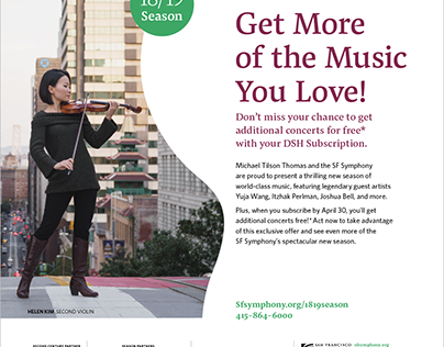 Ad design for SF Symphony