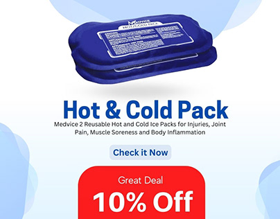 10% off Medvice Reusable Hot and Cold Pack of 2