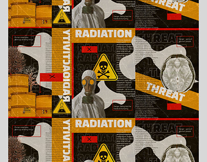 A series of posters on the topic of radiation