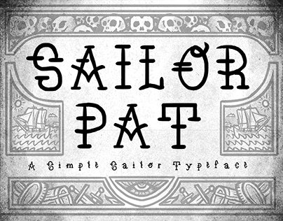 Project thumbnail - Sailor Pat - Free Typeface