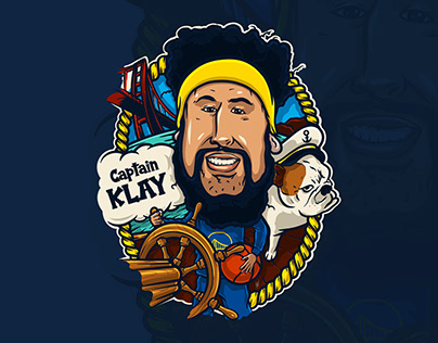 Captain Klay Digital Illustration | T-Shirt Design