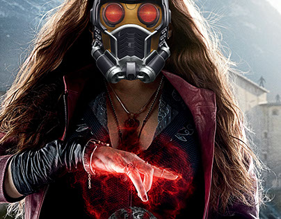 Fusión MARVEL Scarlet witch-Star lord