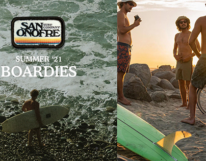 Boardshort, Print & Trim Design - San Onofre Surf Co.
