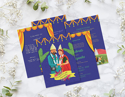 Wedding Invitation Card ~Ritobrato and Priyanka
