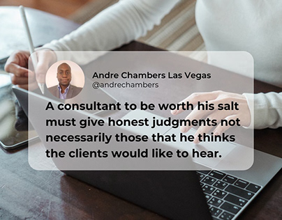Andre Chambers Las Vegas -Always Give Honest Judgment