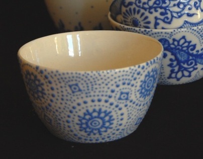 Porcelain Blue and White - Commissioned by Jamfactory
