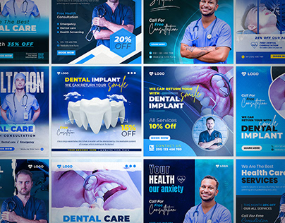 medical dental social media advertising ads banner
