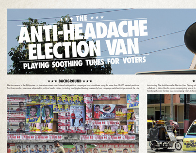 Saridon Anti-Headache Election Van