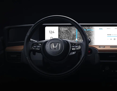 Honda E Interface UI concept