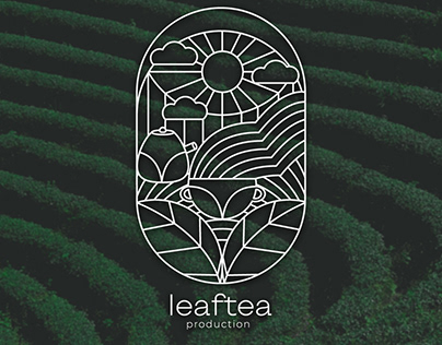 Tea company logo and branding