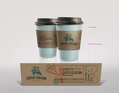 Coffee Station Coffee cup design