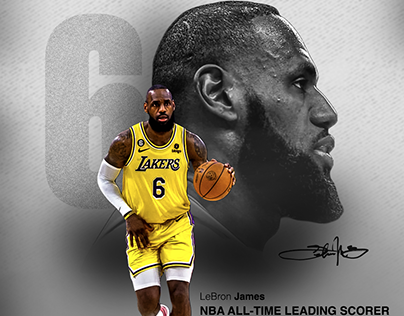 Lebron James All-Time Leading Scorer Graphic