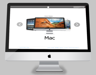 Apple Landing Page Mockup