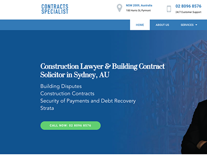 Contracts Specialist Website Design