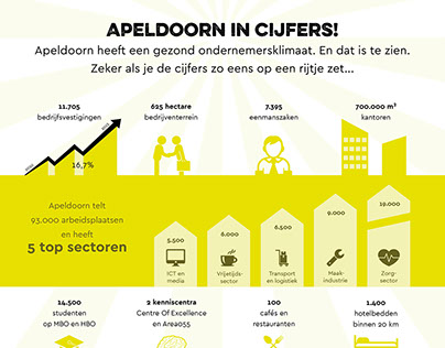Infographic business figures of the city Apeldoorn